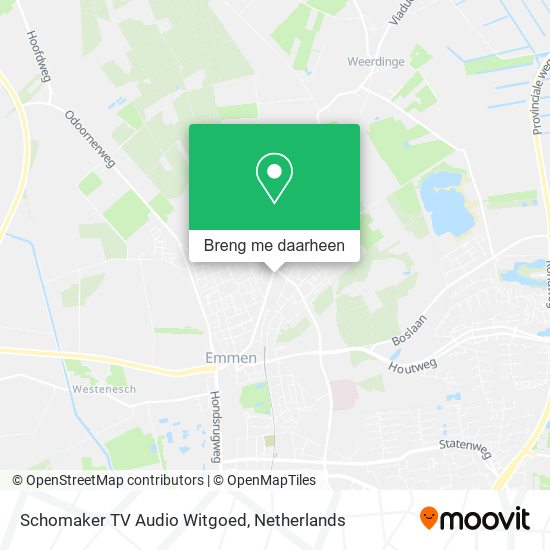 Schomaker TV Audio Witgoed kaart
