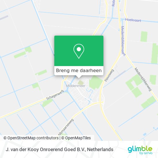 J. van der Kooy Onroerend Goed B.V. kaart