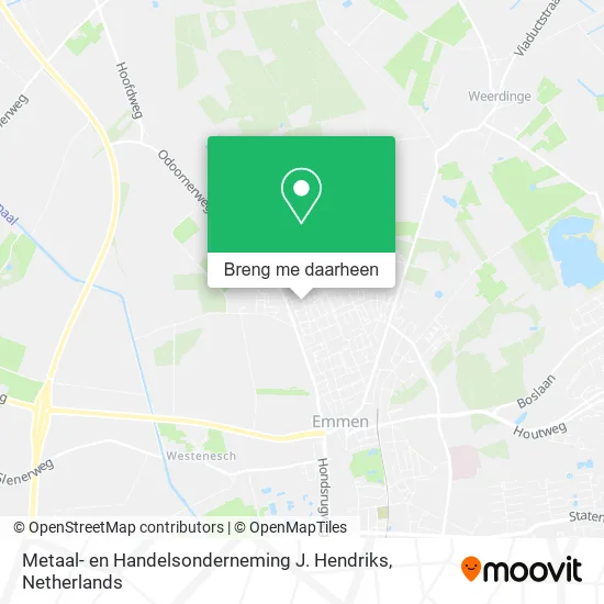 Metaal- en Handelsonderneming J. Hendriks kaart