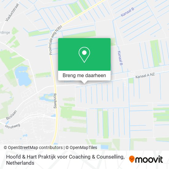 Hoofd & Hart Praktijk voor Coaching & Counselling kaart