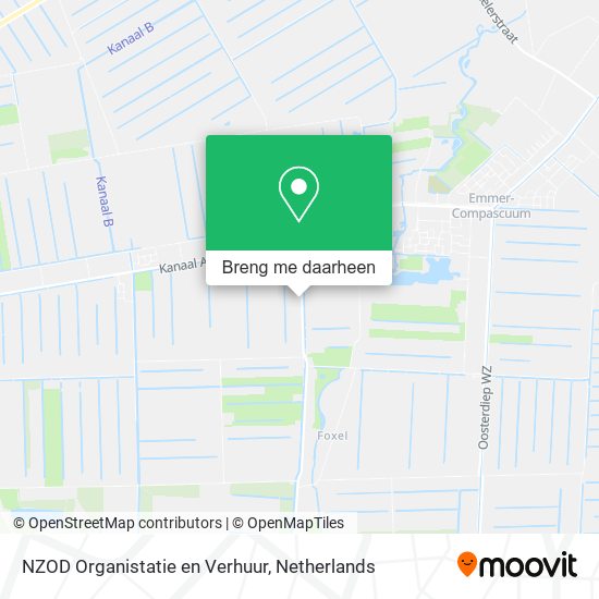 NZOD Organistatie en Verhuur kaart