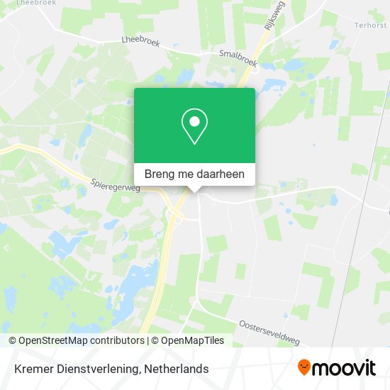 Kremer Dienstverlening kaart
