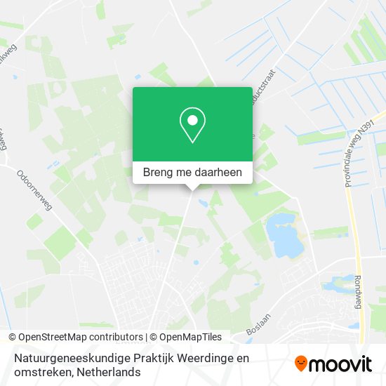 Natuurgeneeskundige Praktijk Weerdinge en omstreken kaart