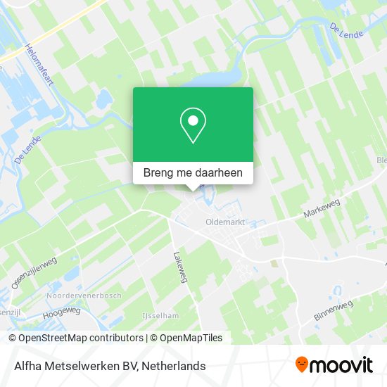 Alfha Metselwerken BV kaart