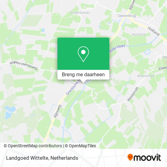 Landgoed Wittelte kaart