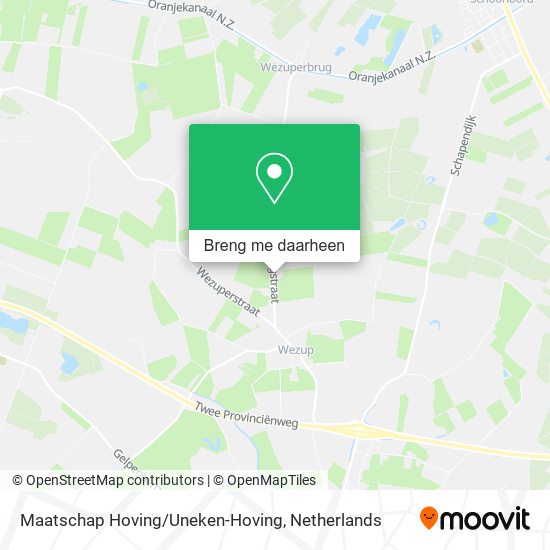 Maatschap Hoving/Uneken-Hoving kaart