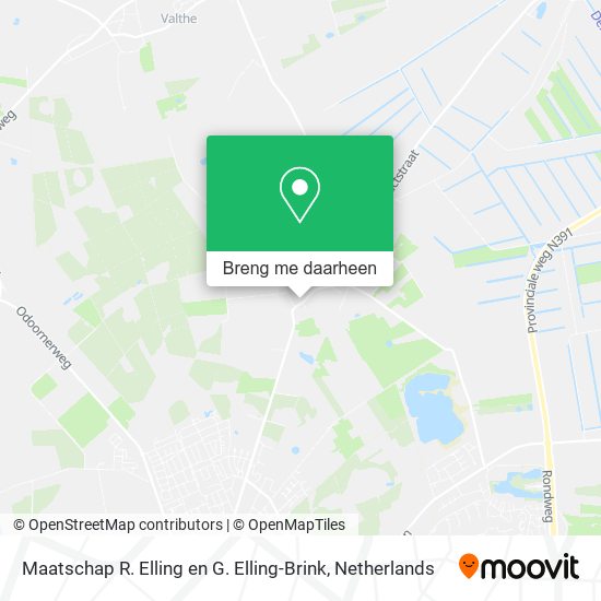 Maatschap R. Elling en G. Elling-Brink kaart