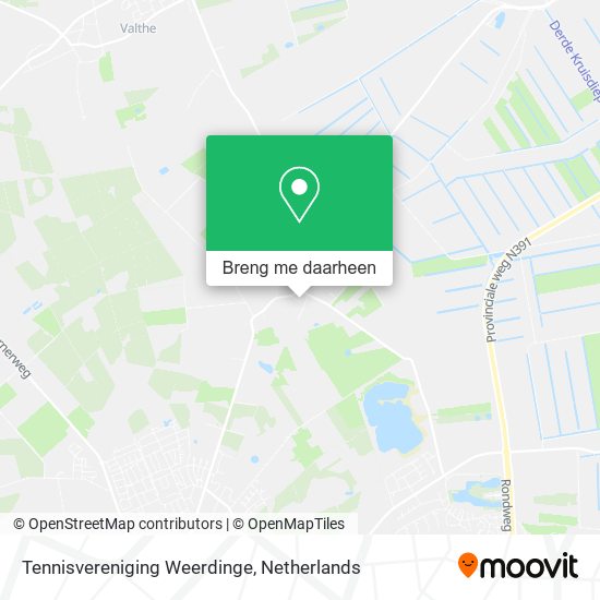 Tennisvereniging Weerdinge kaart