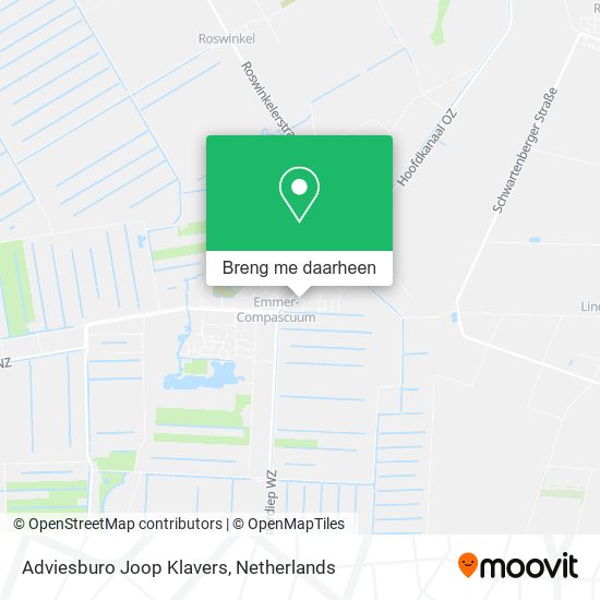 Adviesburo Joop Klavers kaart