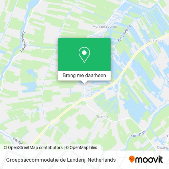 Groepsaccommodatie de Landerij kaart