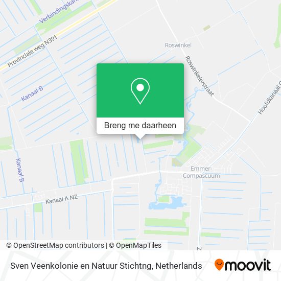 Sven Veenkolonie en Natuur Stichtng kaart