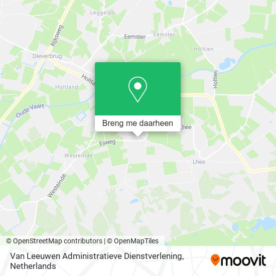 Van Leeuwen Administratieve Dienstverlening kaart