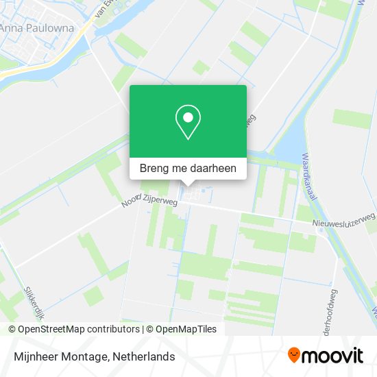 Mijnheer Montage kaart