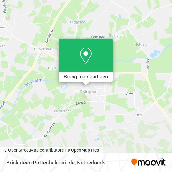 Brinksteen Pottenbakkerij de kaart