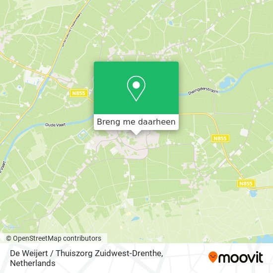 De Weijert / Thuiszorg Zuidwest-Drenthe kaart