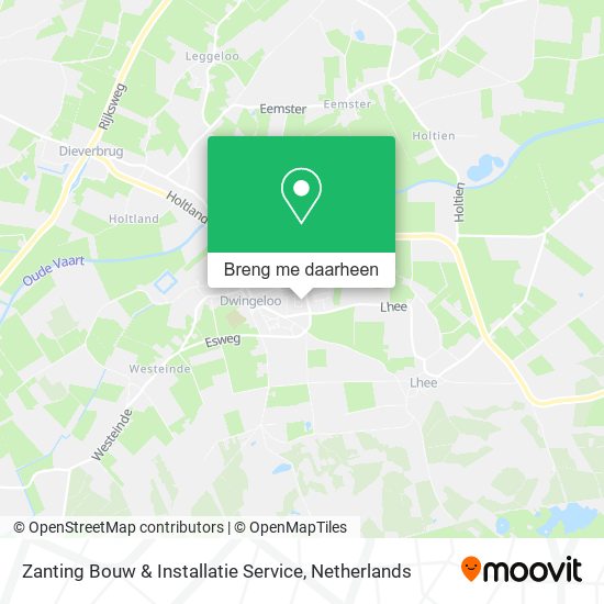 Zanting Bouw & Installatie Service kaart