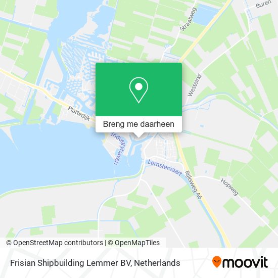 Frisian Shipbuilding Lemmer BV kaart