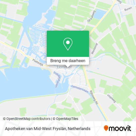 Apotheken van Mid-West Fryslân kaart