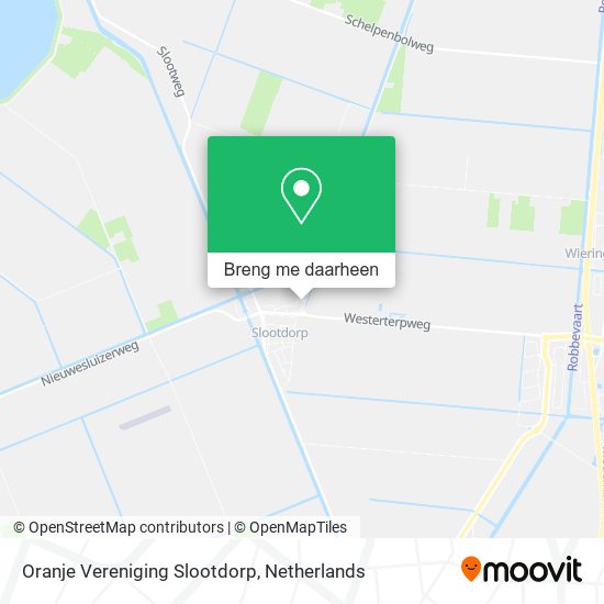 Oranje Vereniging Slootdorp kaart