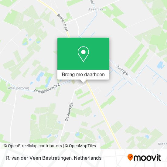 R. van der Veen Bestratingen kaart