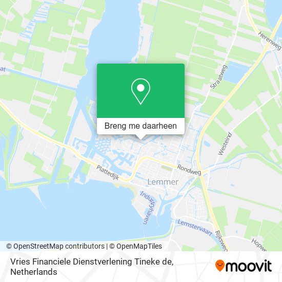 Vries Financiele Dienstverlening Tineke de kaart