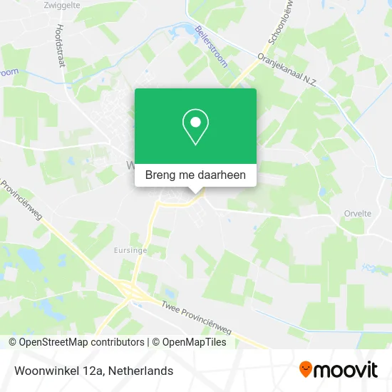 Woonwinkel 12a kaart