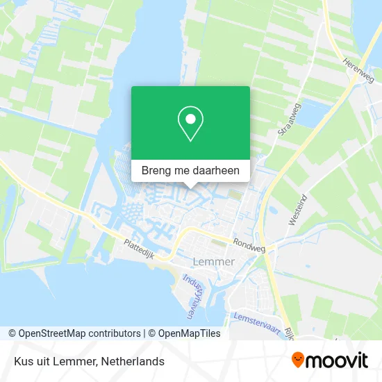 Kus uit Lemmer kaart