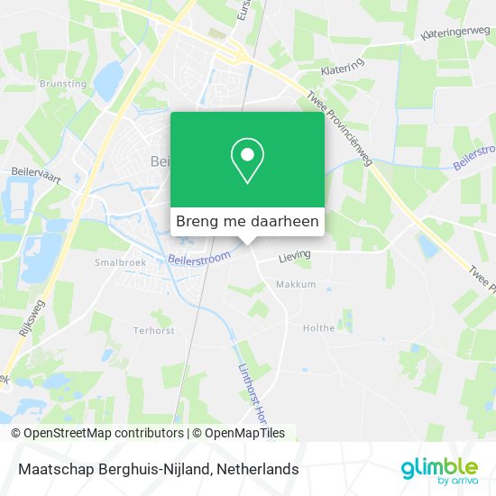 Maatschap Berghuis-Nijland kaart