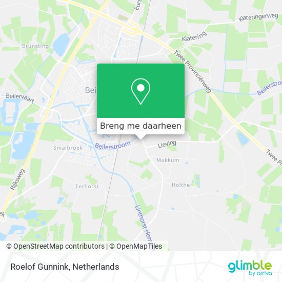 Roelof Gunnink kaart