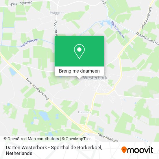 Darten Westerbork - Sporthal de Börkerkoel kaart