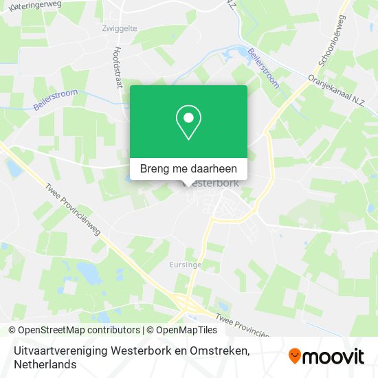 Uitvaartvereniging Westerbork en Omstreken kaart
