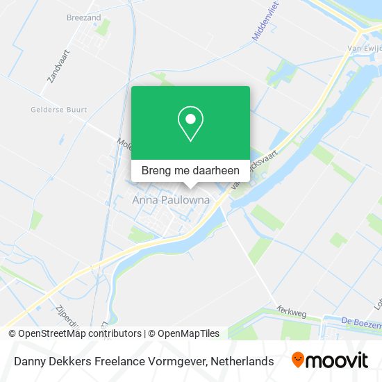 Danny Dekkers Freelance Vormgever kaart