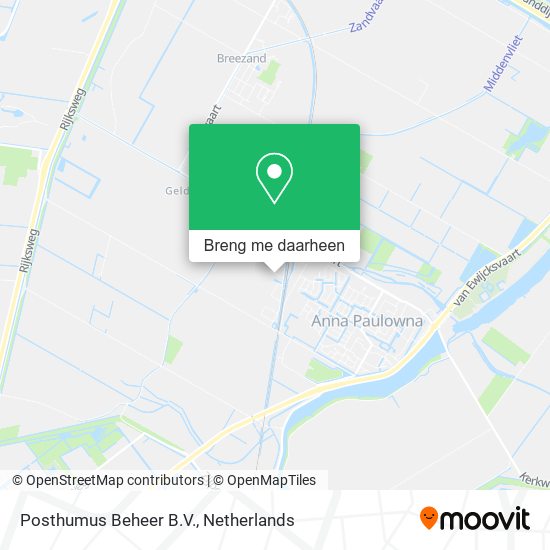 Posthumus Beheer B.V. kaart