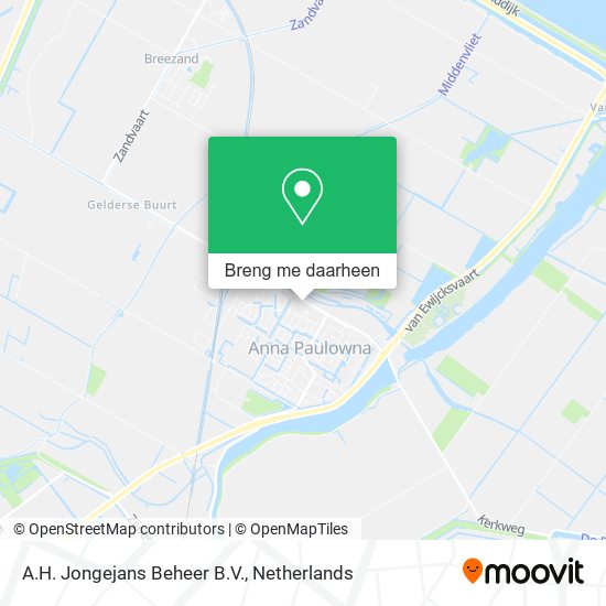 A.H. Jongejans Beheer B.V. kaart