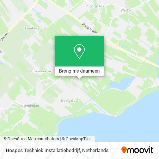 Hospes Techniek Installatiebedrijf kaart