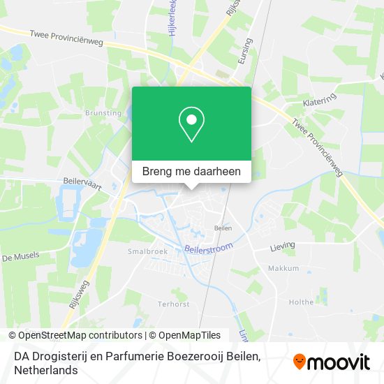 DA Drogisterij en Parfumerie Boezerooij Beilen kaart