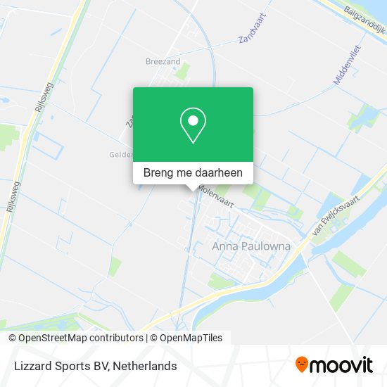 Lizzard Sports BV kaart