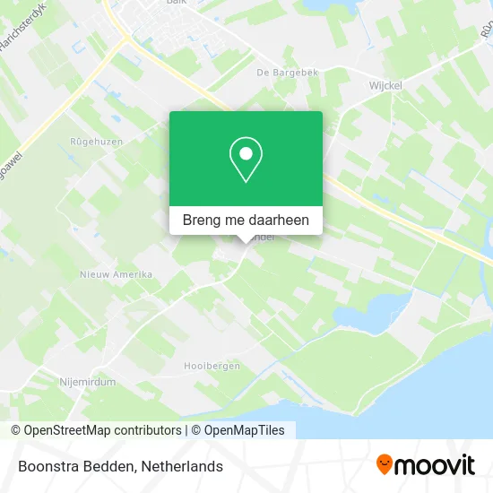 Boonstra Bedden kaart