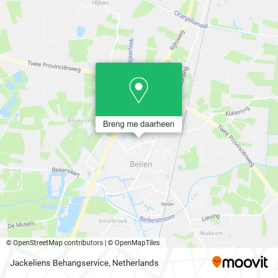 Jackeliens Behangservice kaart