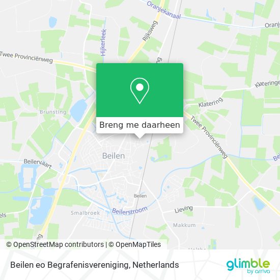 Beilen eo Begrafenisvereniging kaart