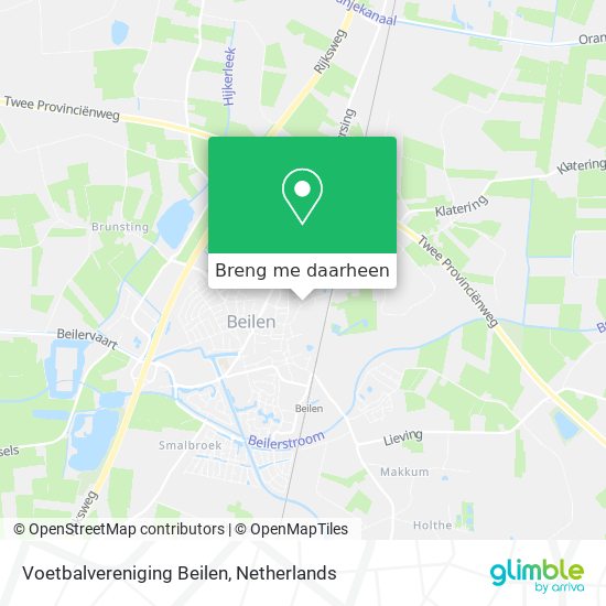 Voetbalvereniging Beilen kaart