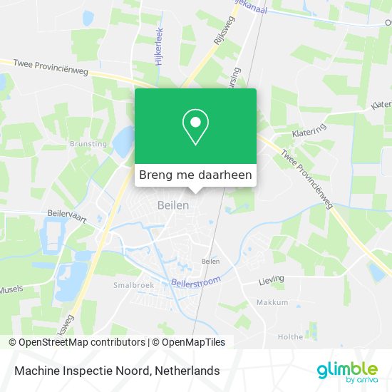 Machine Inspectie Noord kaart