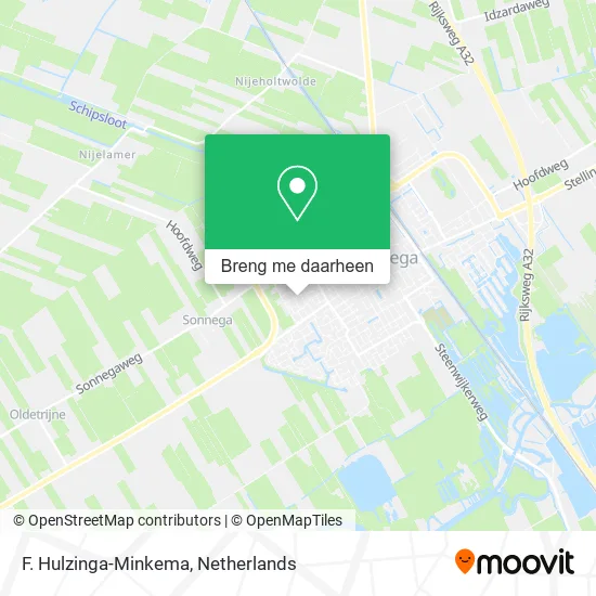 F. Hulzinga-Minkema kaart