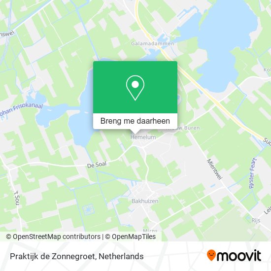 Praktijk de Zonnegroet kaart