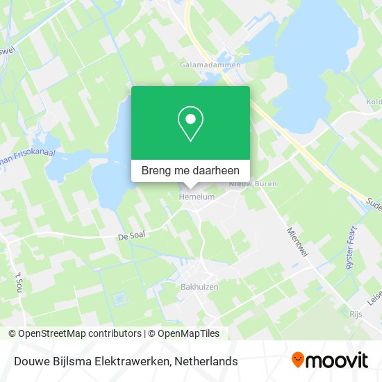 Douwe Bijlsma Elektrawerken kaart