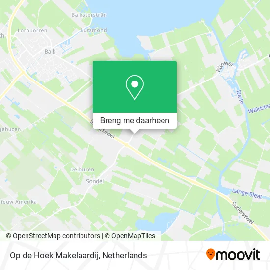Op de Hoek Makelaardij kaart