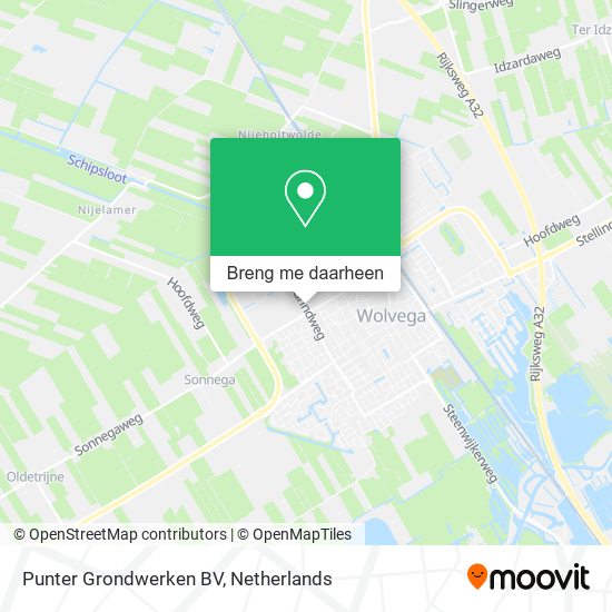 Punter Grondwerken BV kaart