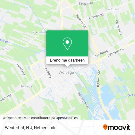 Westerhof, H J kaart