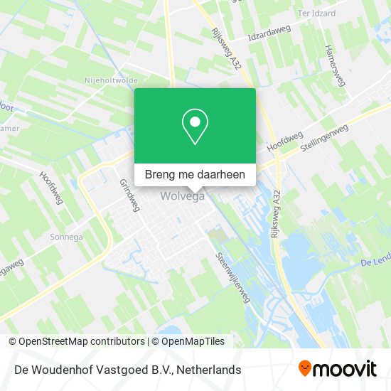 De Woudenhof Vastgoed B.V. kaart