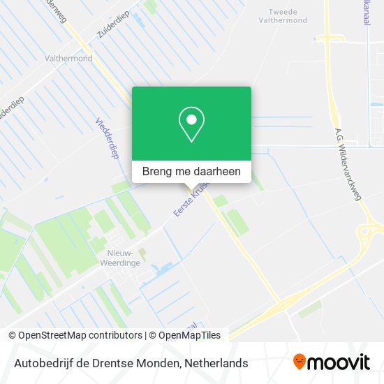 Autobedrijf de Drentse Monden kaart